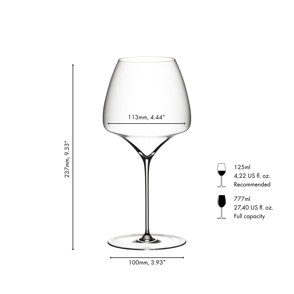 77.7 cl - Riedel Manufaktur Vitis Pinot Noir Nebbiolo Rode Wijnglas In Glas