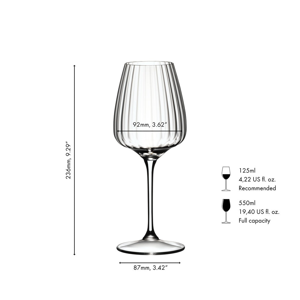 55 cl - Riedel Summer Drinks Calice Cocktail Spritz In Vetro Set 4 Pz