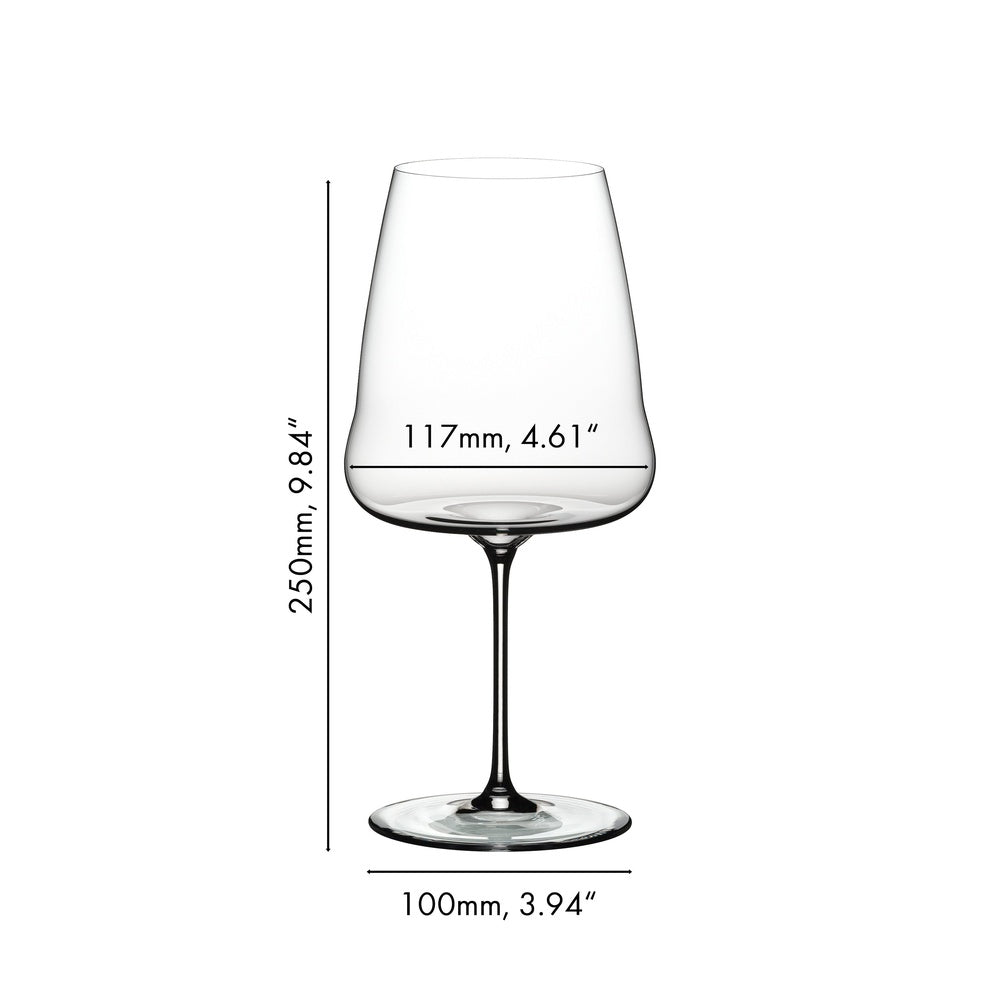 100.2 cl - Riedel Winewings Cabernet Merlot Rode Wijnglas In Glas - Set van 2 Stuks