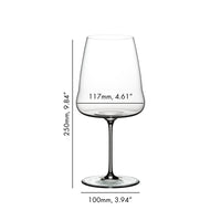 100.2 cl - Riedel Winewings Cabernet Merlot Rode Wijnglas In Glas - Set van 2 Stuks