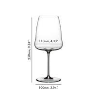 86.5 cl - Riedel Winewings Verre À Vin Rouge Syrah-Shiraz En Verre - Lot de 2 Pièces