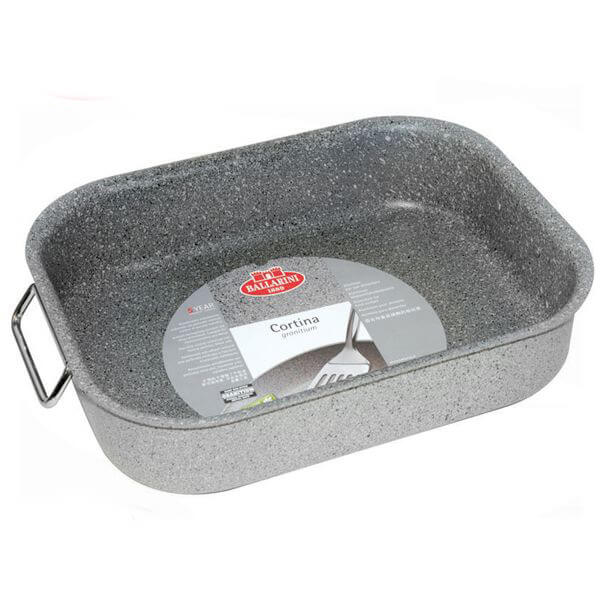 30X22 Cm Ballarini Cortina Granitium Non-Stick Rectangular Baking Pan in Aluminum
