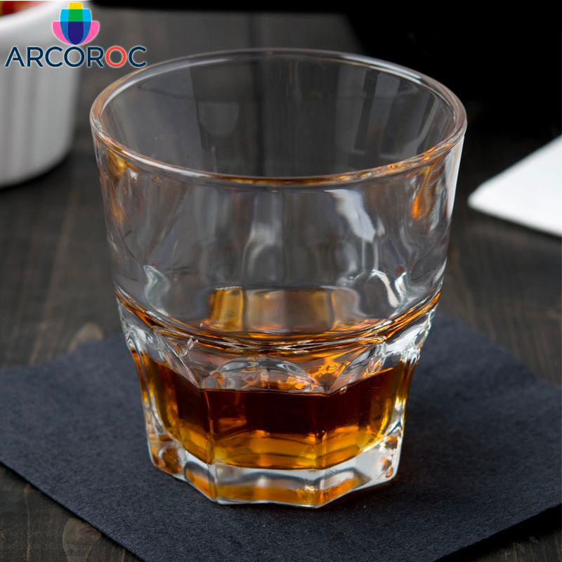 16 Cl Arcoroc Granity Vaso de whisky de vidrio templado Set de 6 piezas
