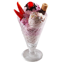 27 Cl Bormioli Rocco Gelato IJscoupe hoorntje van glas Set van 6 st