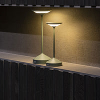 22 cm - Abert Tempo Mini rechargeable table lamp in aluminum