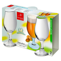 52 9 Cl Bormioli Rocco Excutive Bierglas aus Glas - Set mit 3 Stück