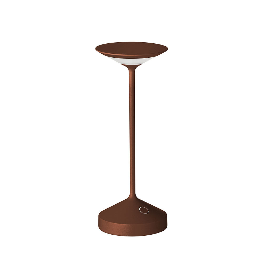 22 cm - Abert Tempo Mini rechargeable table lamp in aluminum