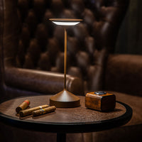 22 cm - Abert Tempo Mini rechargeable table lamp in aluminum