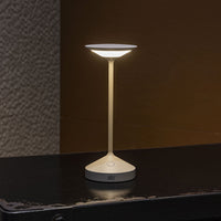 22 cm - Abert Tempo Mini rechargeable table lamp in aluminum