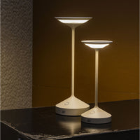 22 cm - Abert Tempo Mini rechargeable table lamp in aluminum