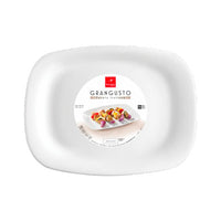 33 Cm Bormioli Rocco Grangusto Plato carne de vidrio opal templado Set de 6 pz
