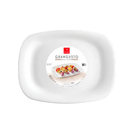 28 Cm Bormioli Rocco Grangusto Servierteller aus opalisierendem Sicherheitsglas Set mit 6 Stk