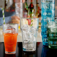 37 Cl Bormioli Rocco Rock Bar Frisdrankglas in Gehard Glas - Set van 6 Stuks