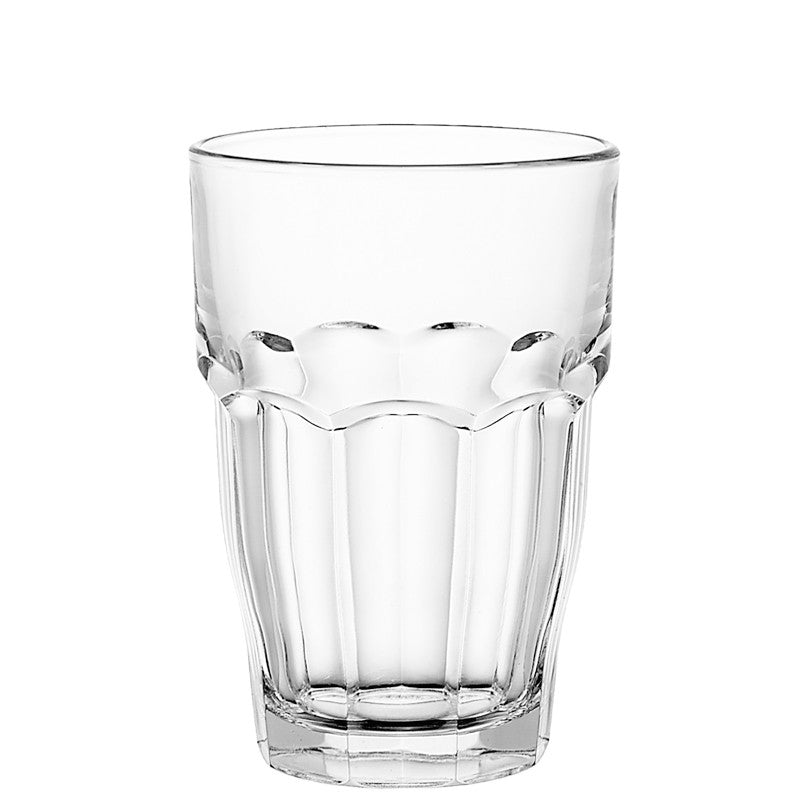 37 Cl Bormioli Rocco Rock Bar Frisdrankglas in Gehard Glas - Set van 6 Stuks