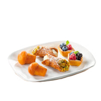 21 7 Cm Bormioli Rocco Grangusto Serving Platter in Tempered Opal Glass Set of 6 Pcs