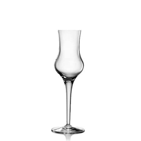 9 5 Cl Bormioli Luigi Michelangelo Grappaglas aus Glas Set mit 4 Stück