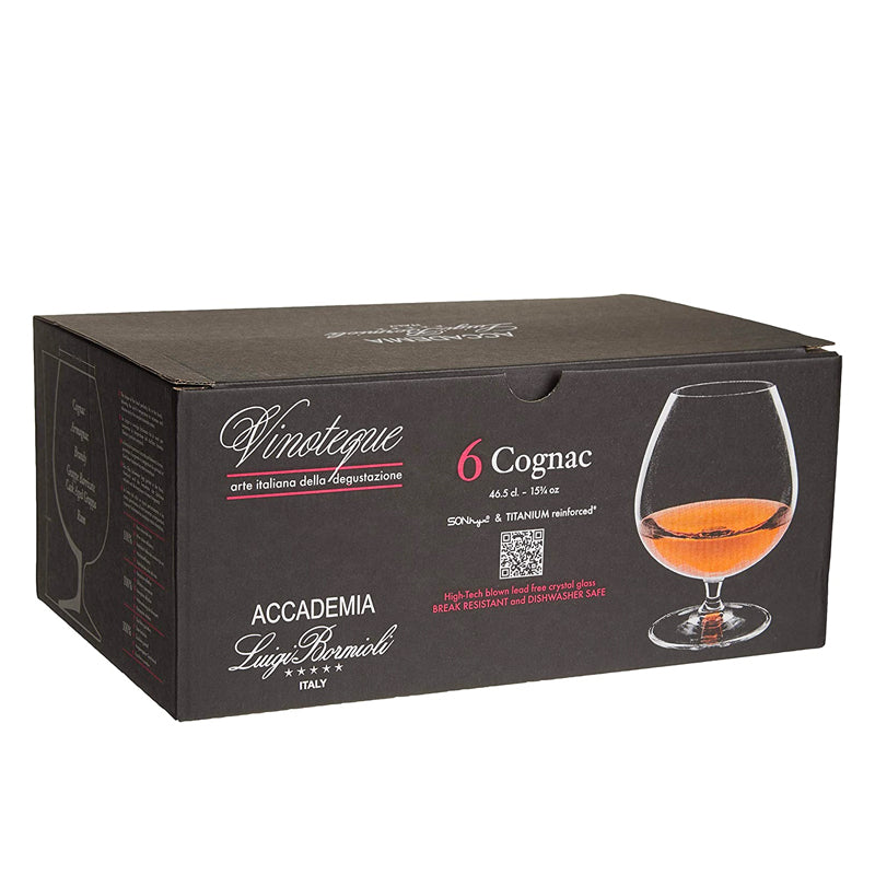 46 5 Cl Bormioli Luigi Vinoteque Verre snifter en verre Set de 6 pièces