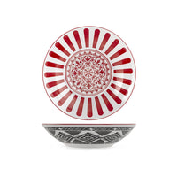 23.5 cm - H&H Nomad Bruno Barbieri Ensaladera texturas surtidas de porcelana premium - Set de 2 pz
