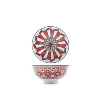 12 cm - H&H Nomad Bruno Barbieri Poke Kom Assorti Texturen in Premium Porselein - Set van 6 Stuks
