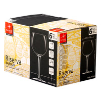 48 Cl Bormioli Rocco Riserva Rotweinglas Aus Glas Set 6 Pezzi