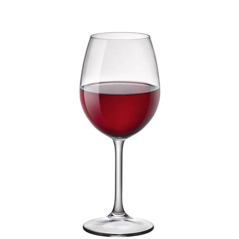 50 Cl Bormioli Rocco Riserva Red Wine Glass in Glass Set of 6 Pieces