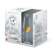 35 Cl Bormioli Rocco Electra Witte Wijnglas in Glas - Set van 6 Stuks