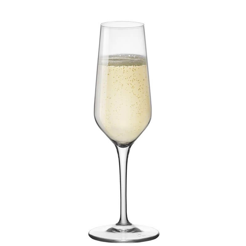 23 Cl Bormioli Rocco Electra Champagnerflöte aus Glas Set mit 6 Teilen