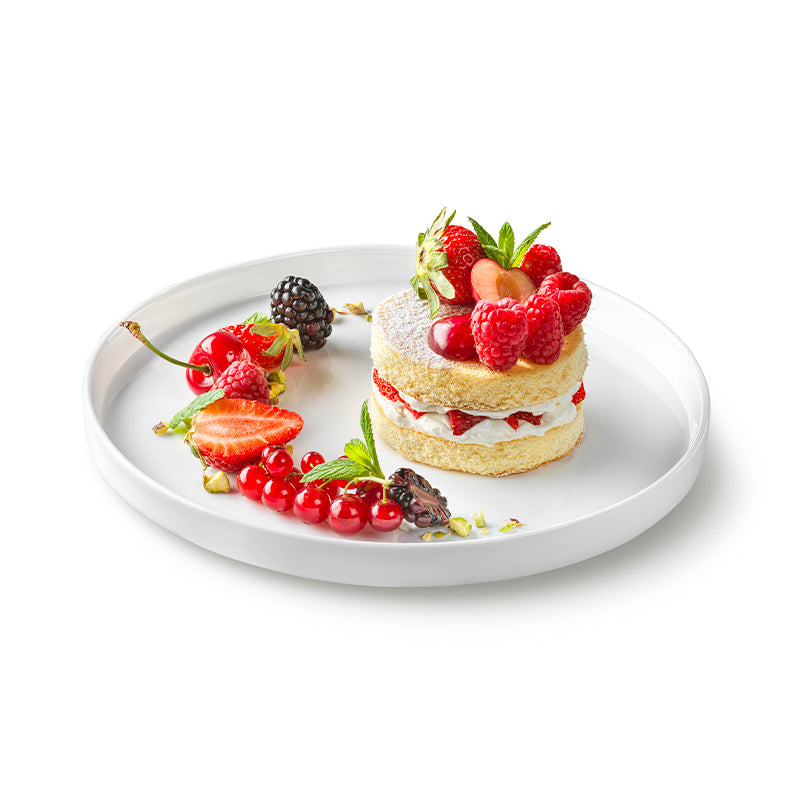 21 Cm Bormioli Rocco Grangusto Haute Cuisine Assiette Plate En Verre Opale Trempé Set 6 Pcs