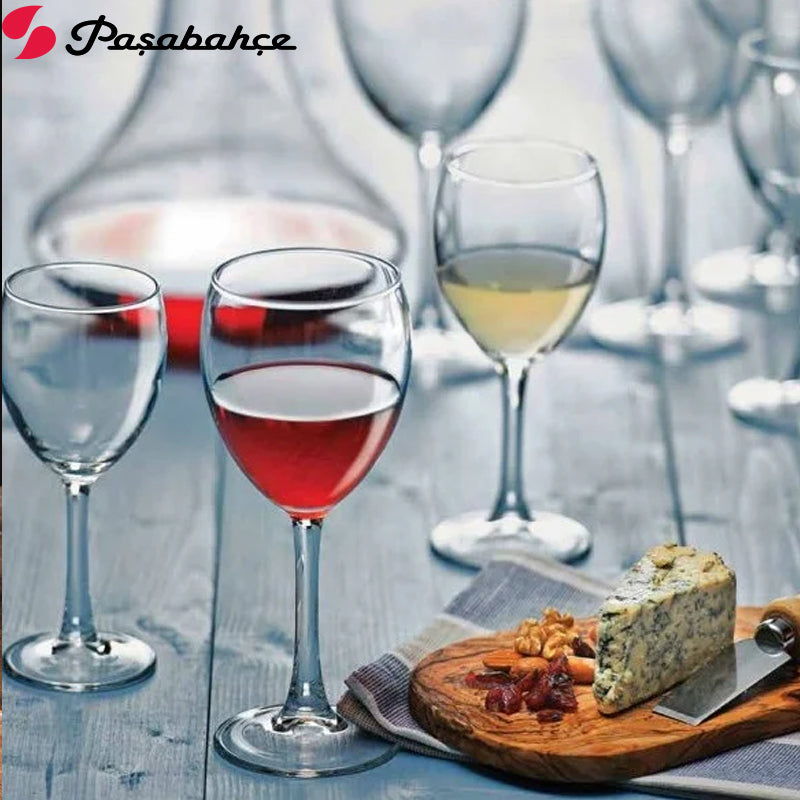 24 Cl Pasabahce Imperial Water Goblet in Tempered Glass Set of 12 Pieces