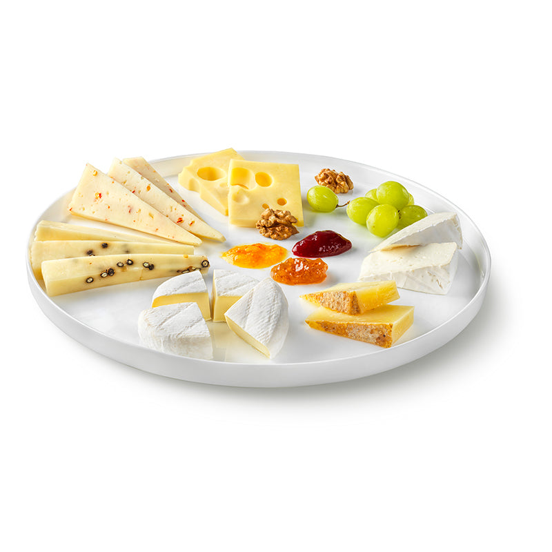 32 Cm Bormioli Rocco Grangusto Alta Cucina Flacher Teller aus opalem Sicherheitsglas Set 6 Stück
