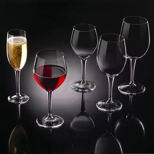 27 Cl Bormioli Rocco New Kalix Water Glass in Tempered Glass Set of 12 Pieces