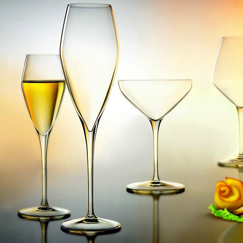 27 Cl Bormioli Luigi Atelier Sektflöte aus Glas Set 6 Stk