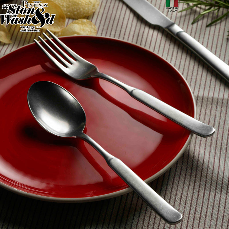 Pintinox Casali juego de cubiertos en acero inoxidable - set 24 piezas
