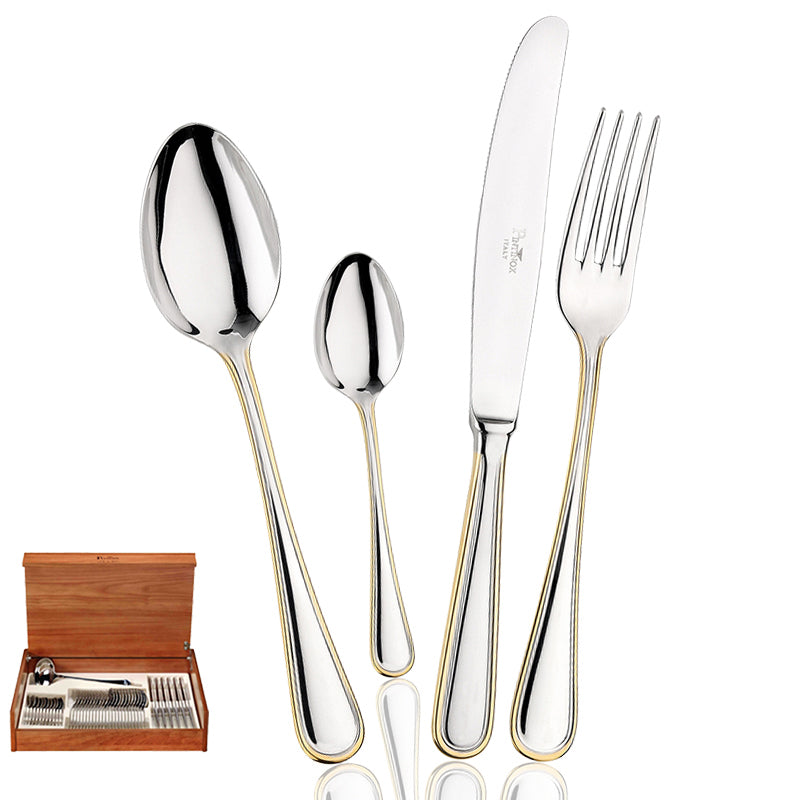 Pintinox Sirio Juego de Cubiertos En Acero Inoxidable Set de 49 Pzas