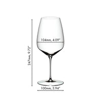 82 9 Cl Riedel Veloce Cabernet Merlot Red Wine Glass In Glass Set of 2 Pieces