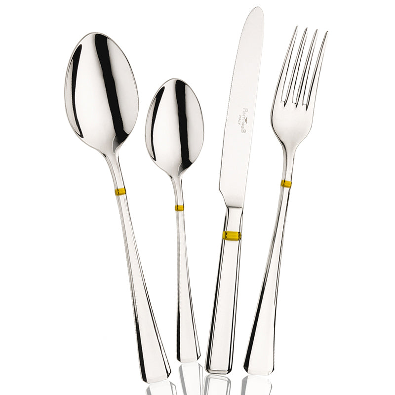 Pintinox Leonardo servicio de cubiertos de acero inoxidable Set de 24 pz