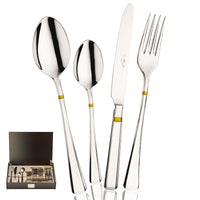 Pintinox Leonardo servicio de cubiertos de acero inoxidable Set de 24 pz
