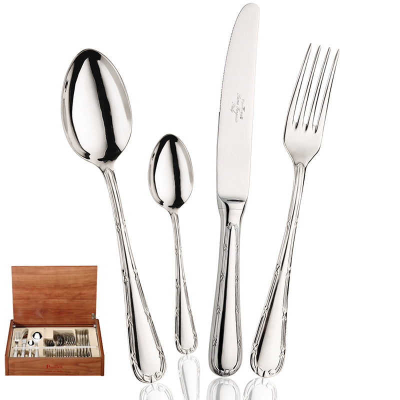 Pintinox Filet Service de Couverts en Acier Inoxydable - Lot de 24 Pcs