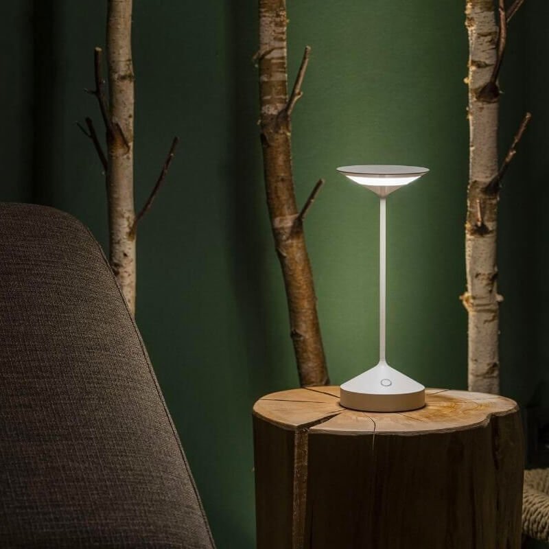 28 Cm Abert Tempo Lampada Da Tavolo In Alluminio