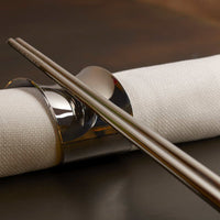 Abert Ergo Sushi Chopsticks in Stainless Steel Set of 2 Pcs