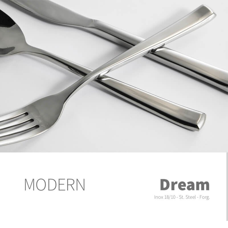 Abert Dream Tenedor de Mesa En Acero Inoxidable Forjado Set de 12 Pzas