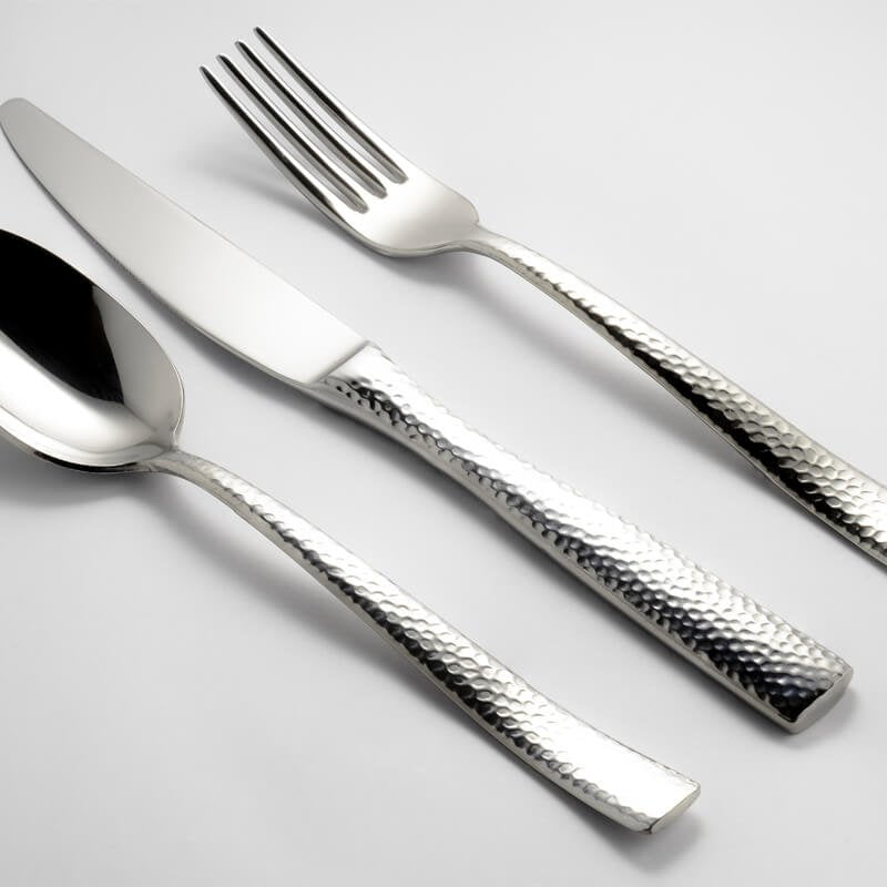 Abert Rinascimento Cucchiaino Moka Martellato In Acciaio Inox Set 12 Pz