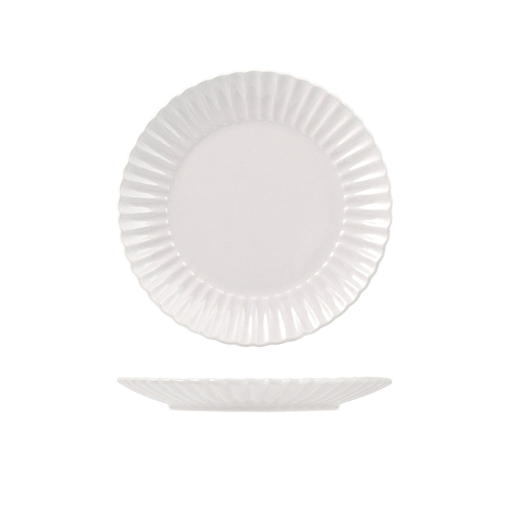 27 cm - H&H Lotus Plato llano en gres - Set 6 Pzss