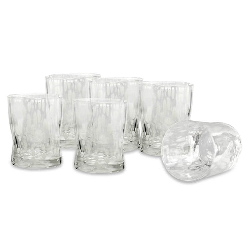 33 Cl Drops water glass in glass - set of 6 pieces