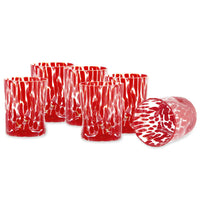 33 Cl Drops water glass in glass - set of 6 pieces