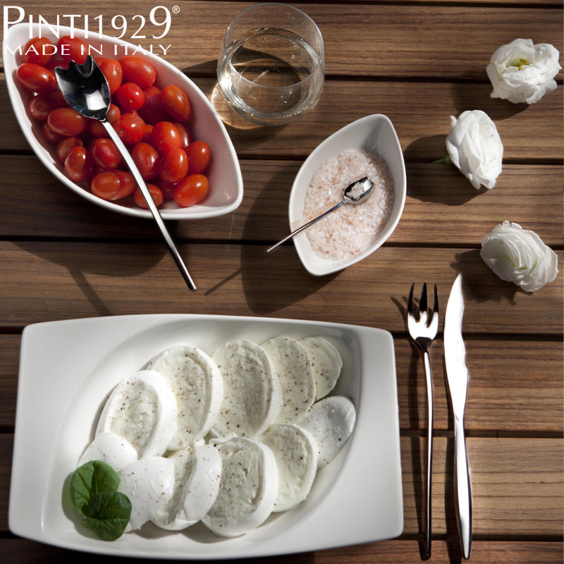 Pintinox Tulipani Extra Cutlery Set In Stainless Steel Set 24 Pcs