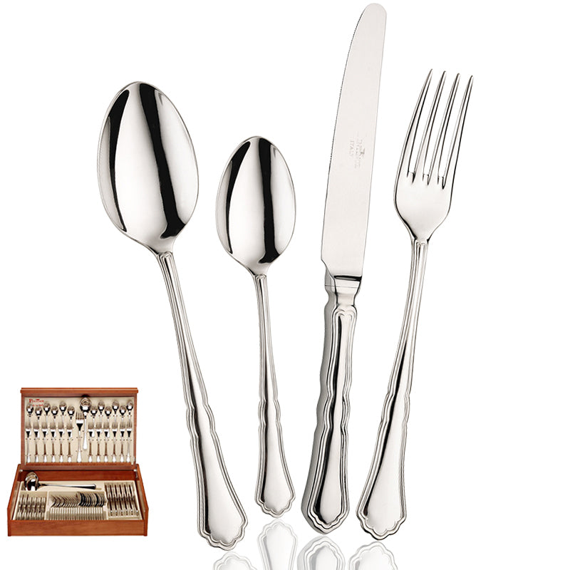 Pintinox Settecento servicio de cubiertos de acero inoxidable Set de 75 pz