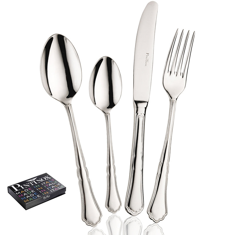 Pintinox Settecento Cutlery Set in Stainless Steel Set of 49 Pcs