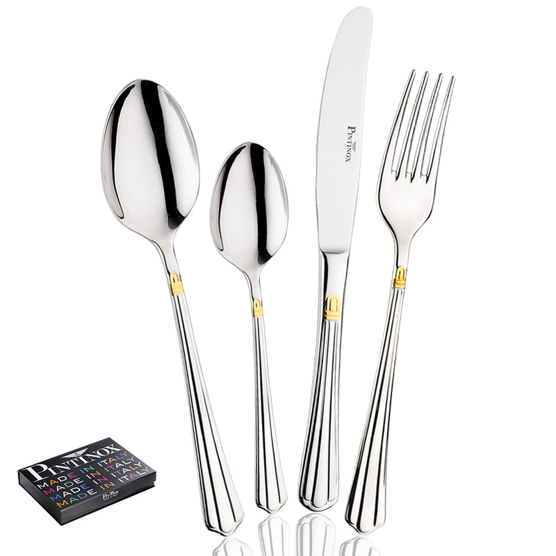 Pintinox Bernini juego de cubiertos en acero inoxidable - set 24 piezas