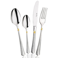 Pintinox Bernini juego de cubiertos en acero inoxidable - set 24 piezas